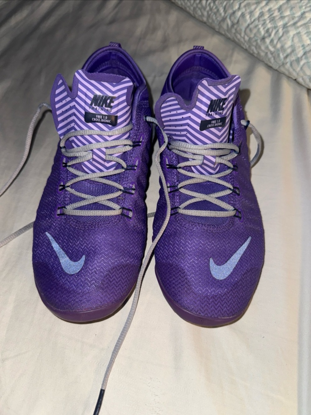 NIKE Women's Training Free 1.0 Cross Bionic Shoe SZ 9 Purple/ Great condition
